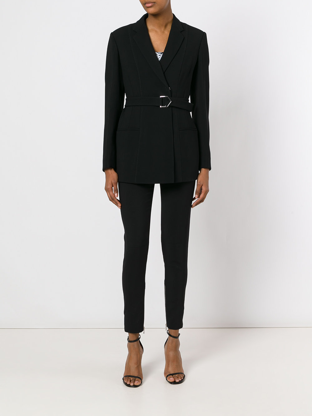 waist-tie blazer