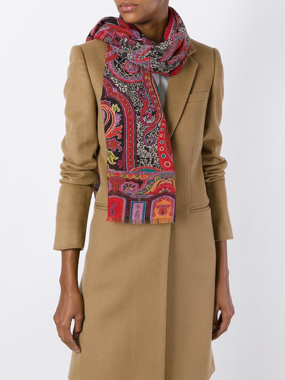 paisley print scarf