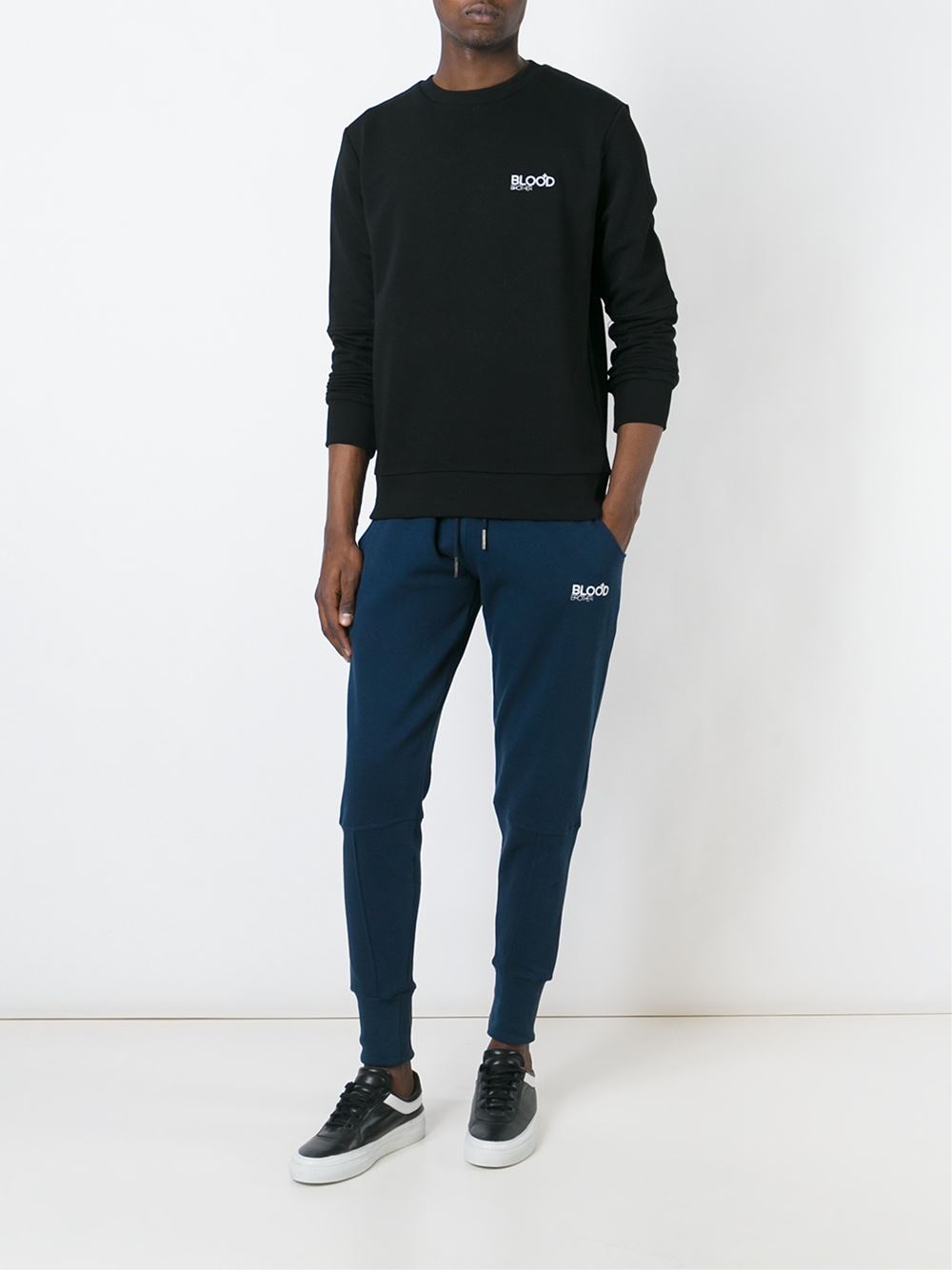 embroidered logo sweater