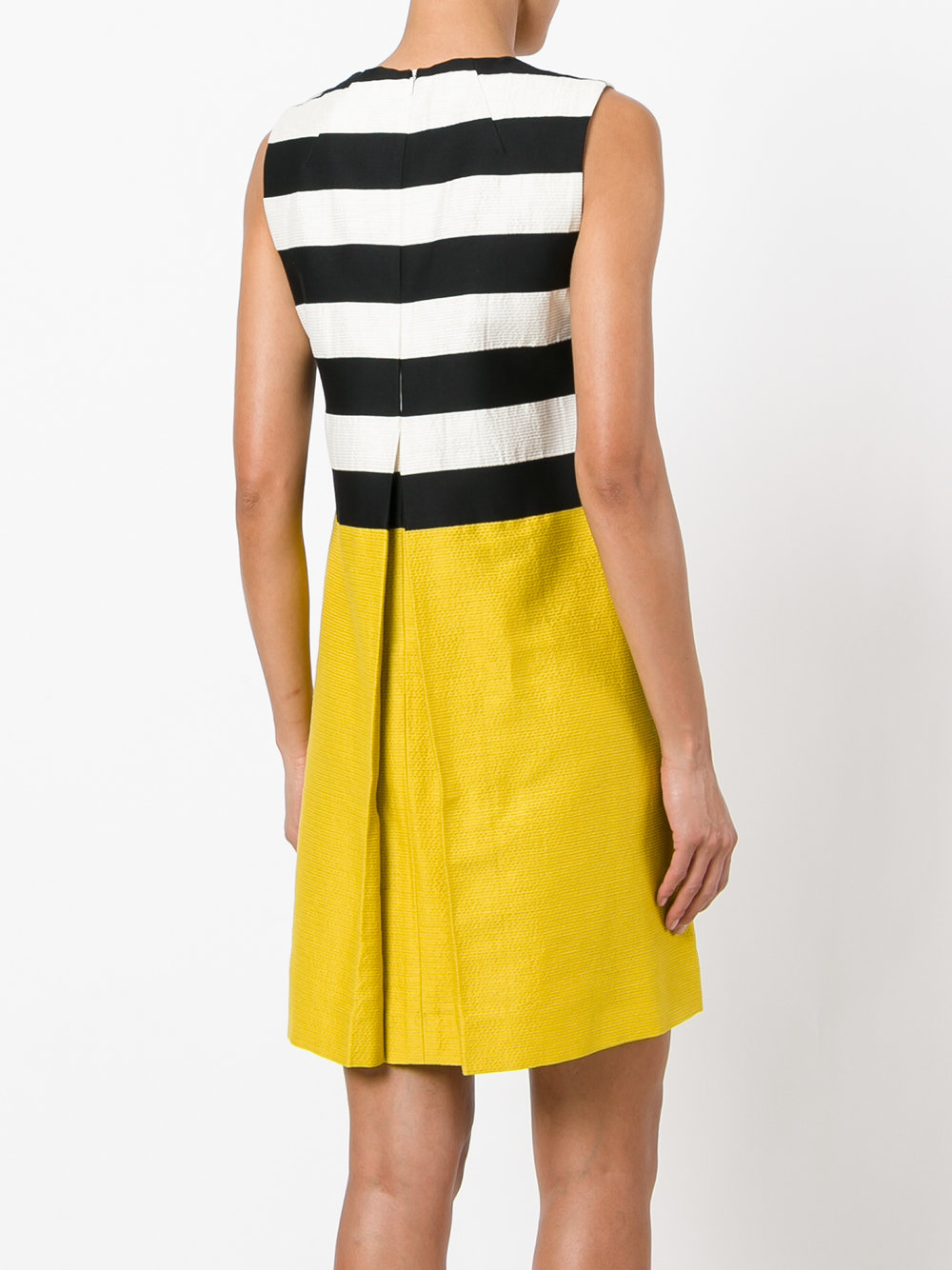 striped flared dress