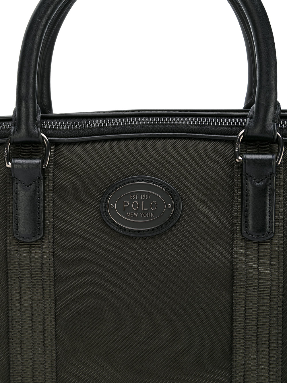 logo plaque laptop bag 