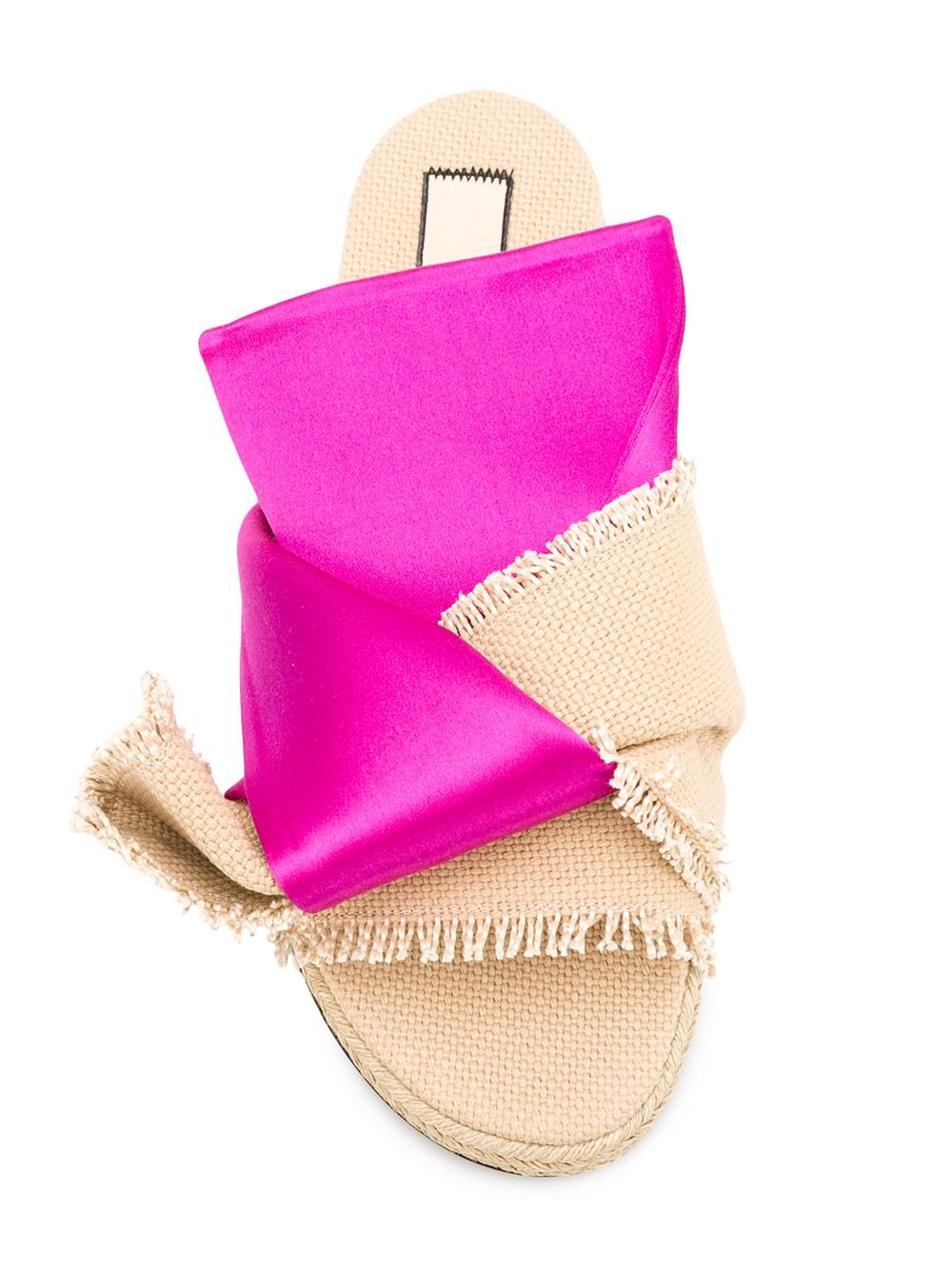 hessian bow sandals 