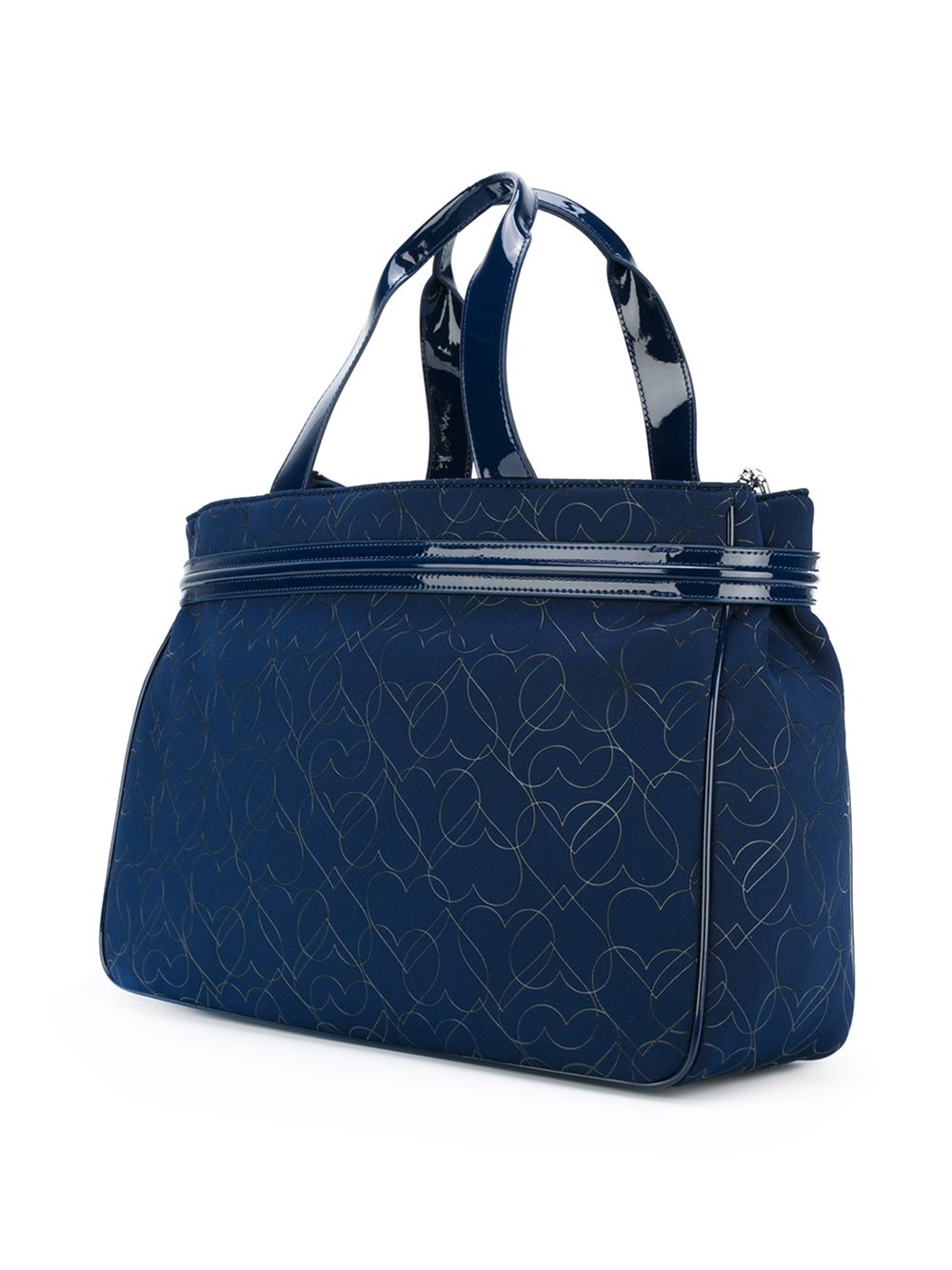 'hearts' print large tote