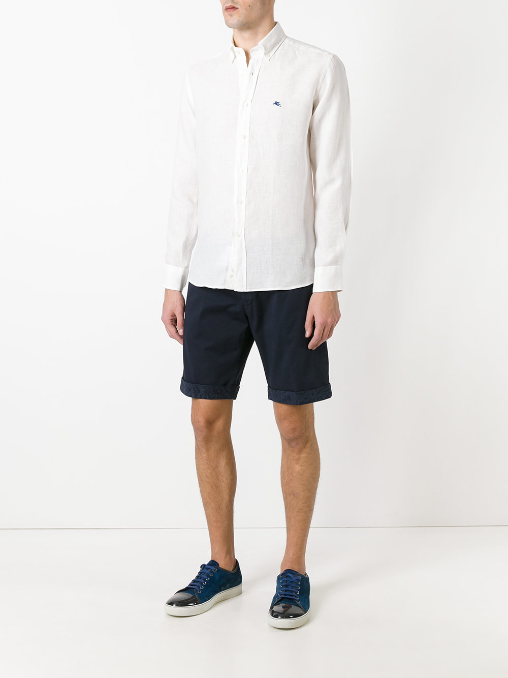 embroidered tailored shorts