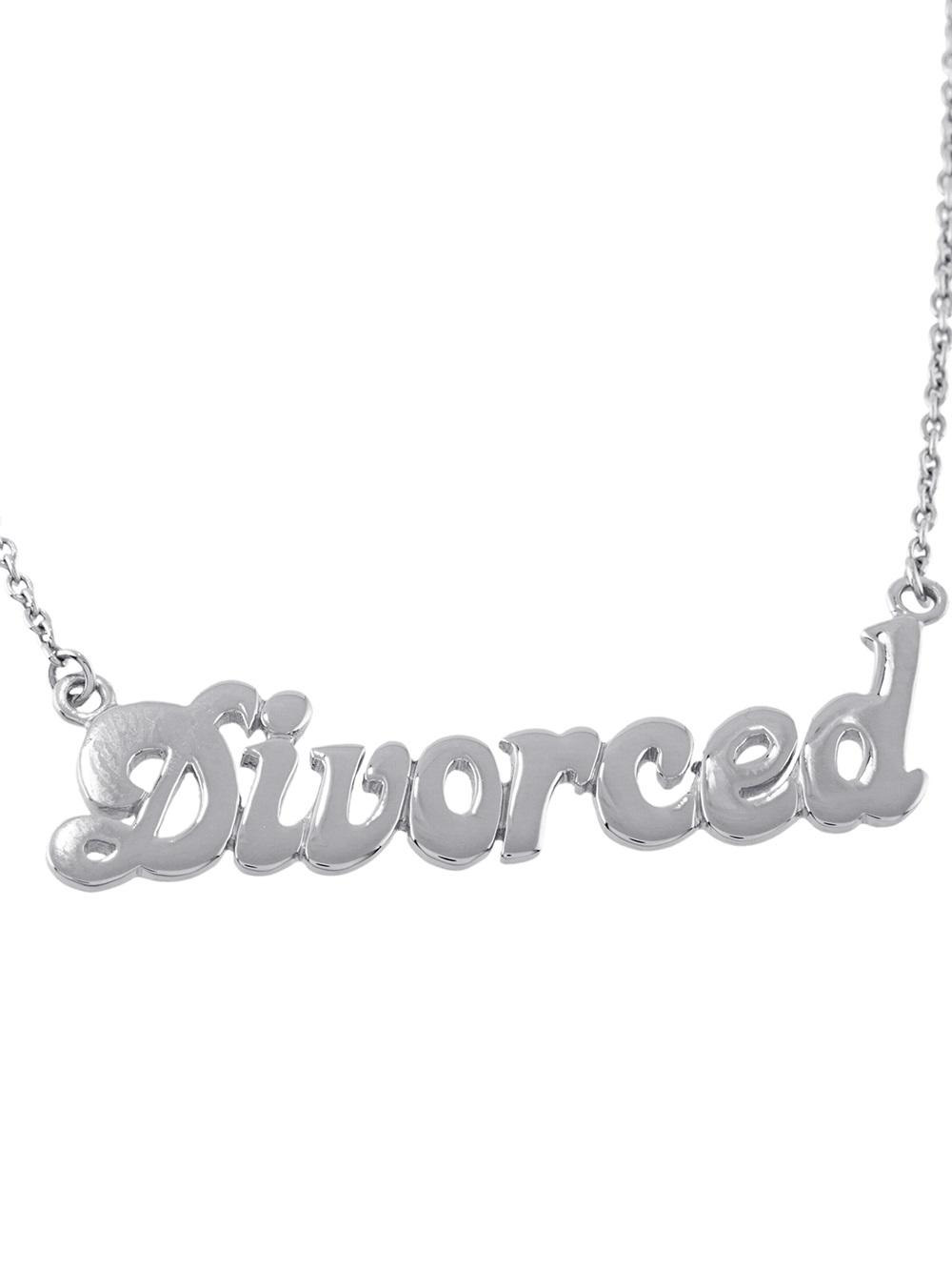 'Divorced' necklace