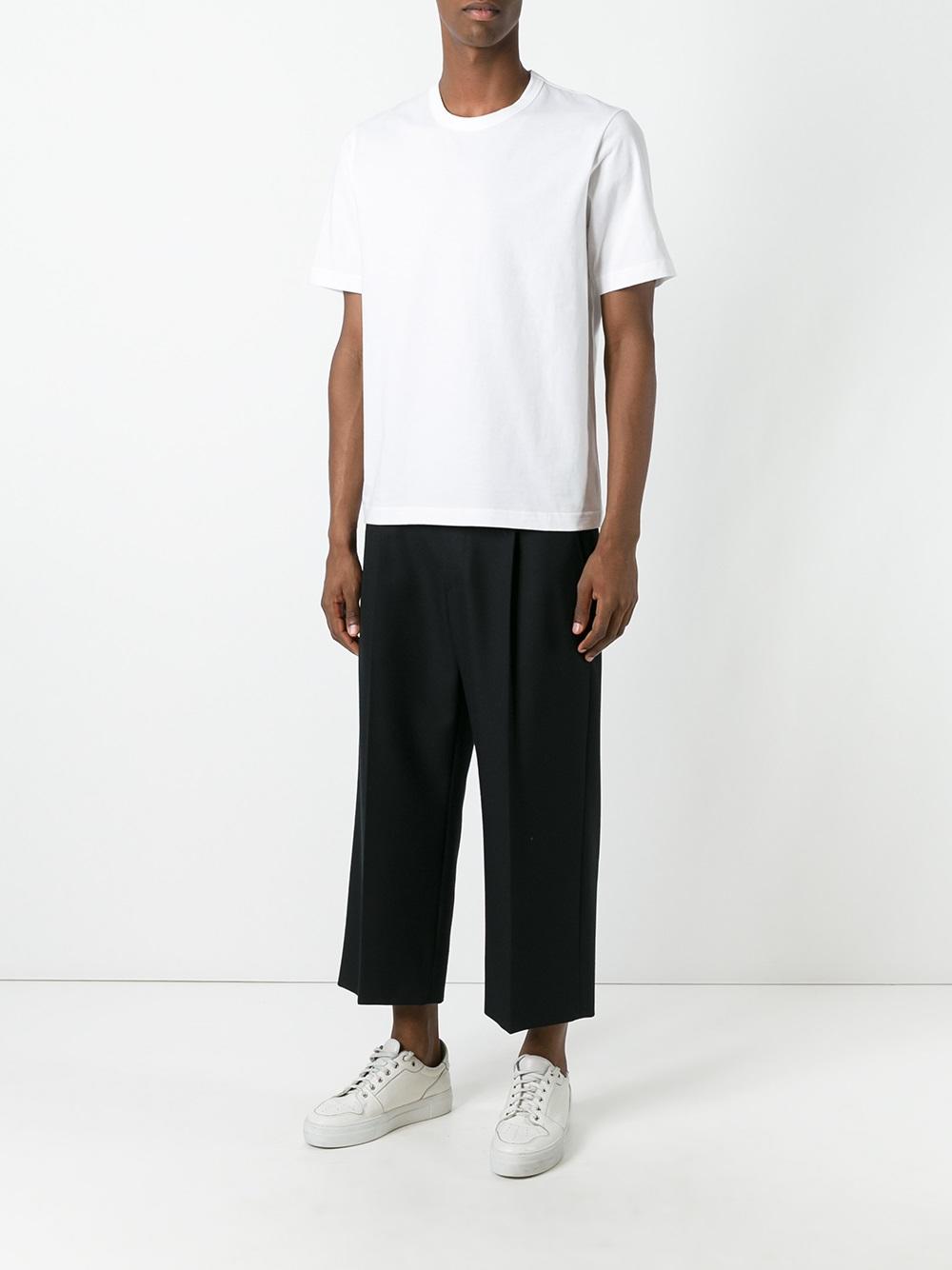 contrast panel T-shirt