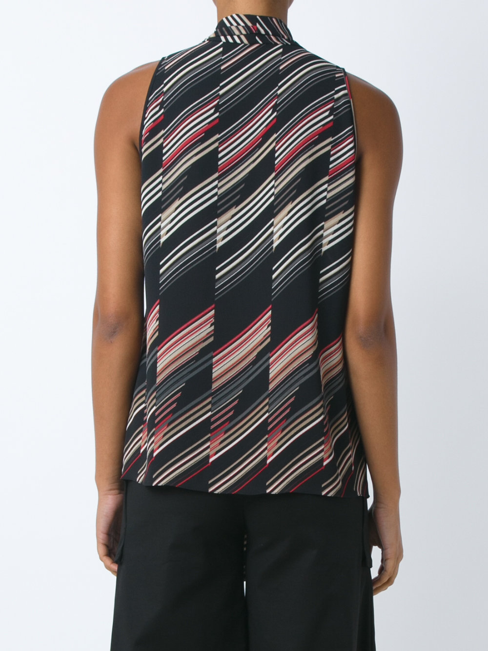 all-over print blouse
