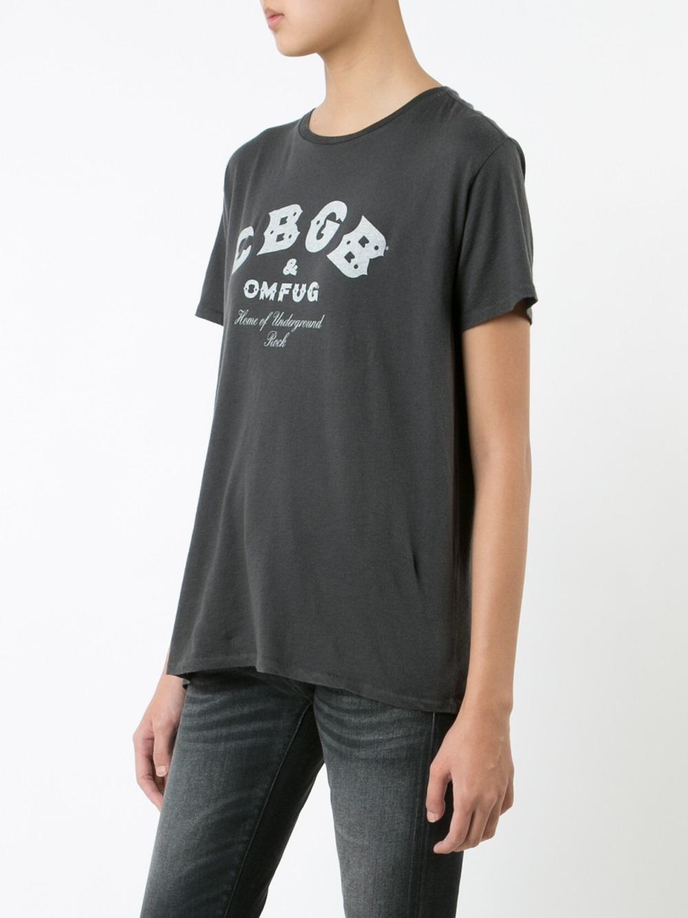 letter print T-shirt