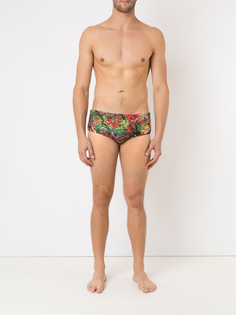 floral print swim trunks