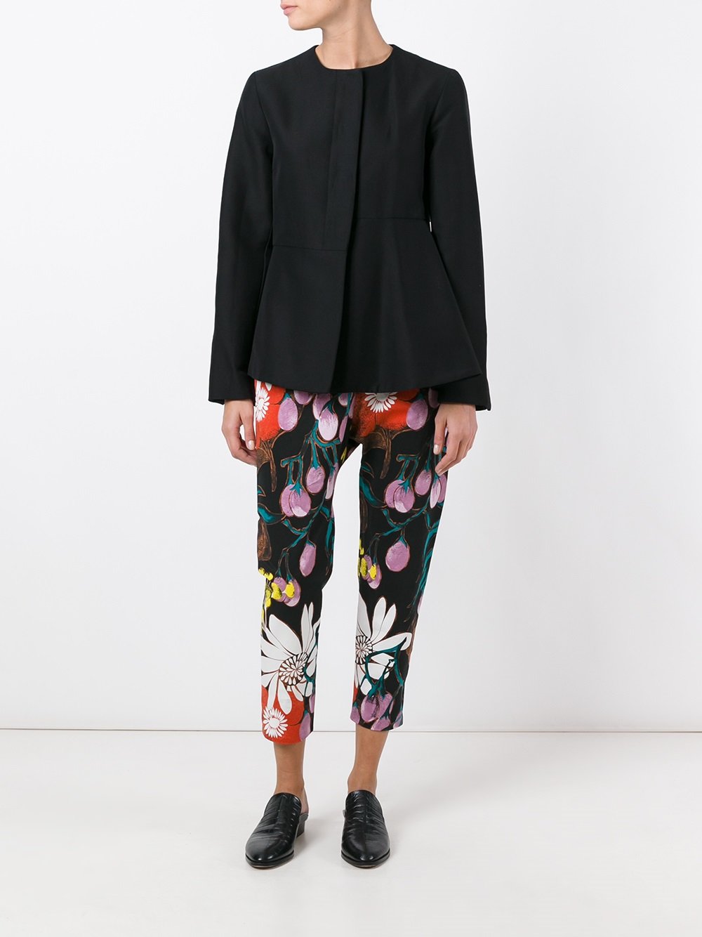 floral print trousers