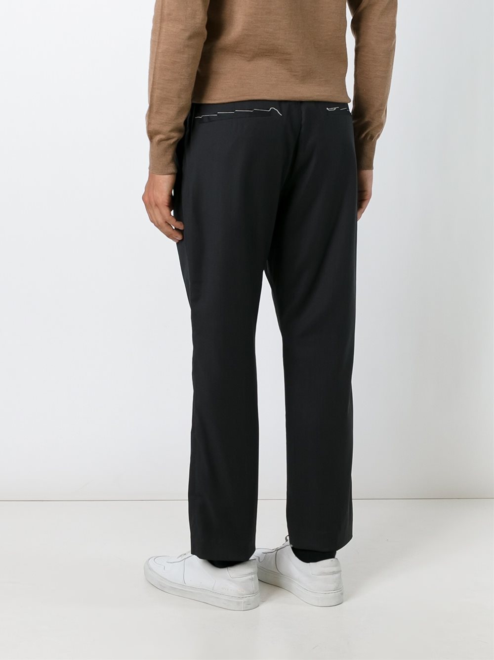 front pleat trousers