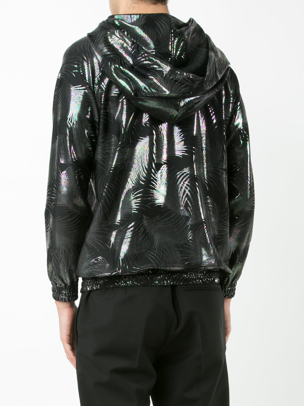 metallic palms hoodie