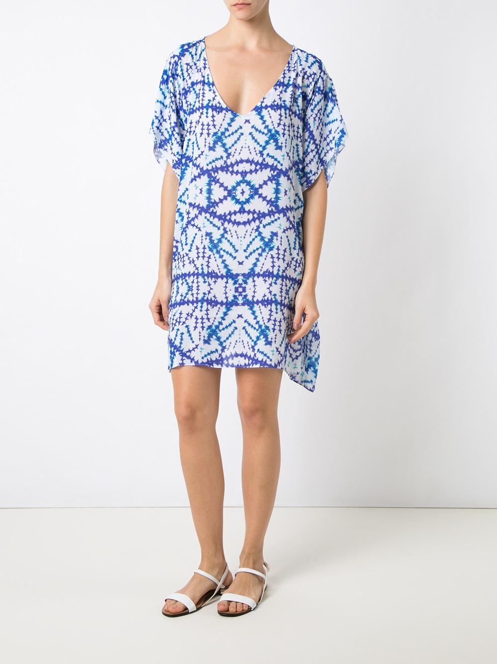 printed beach dress