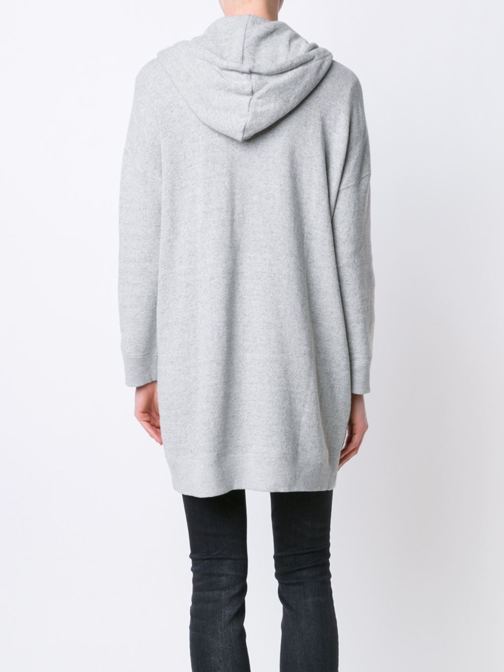 long zipped hoodie
