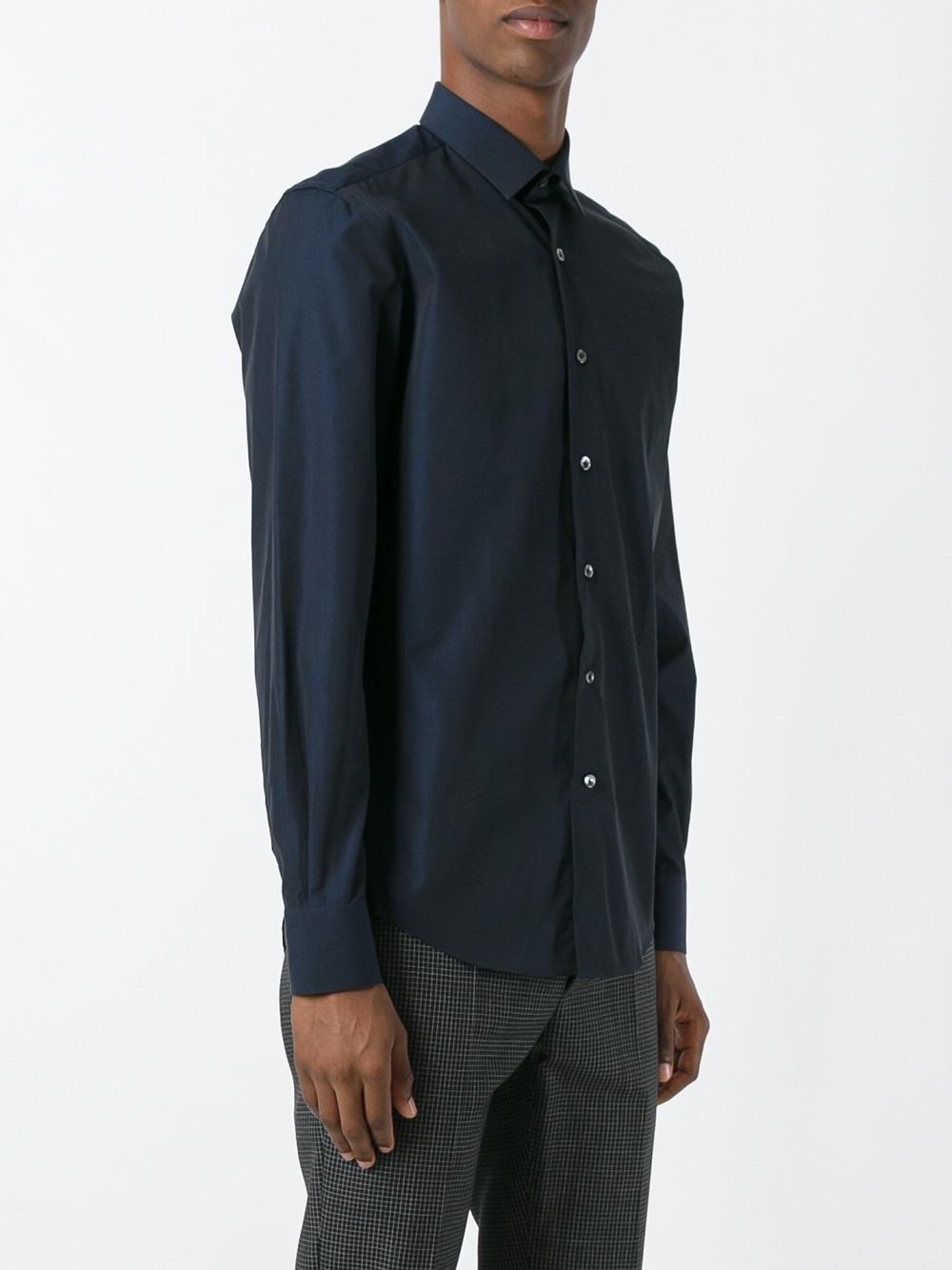 slim fit poplin shirt