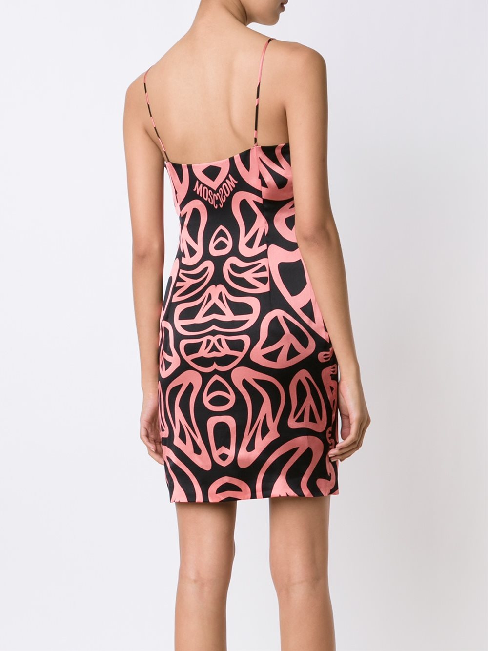 melting peace sign slip dress