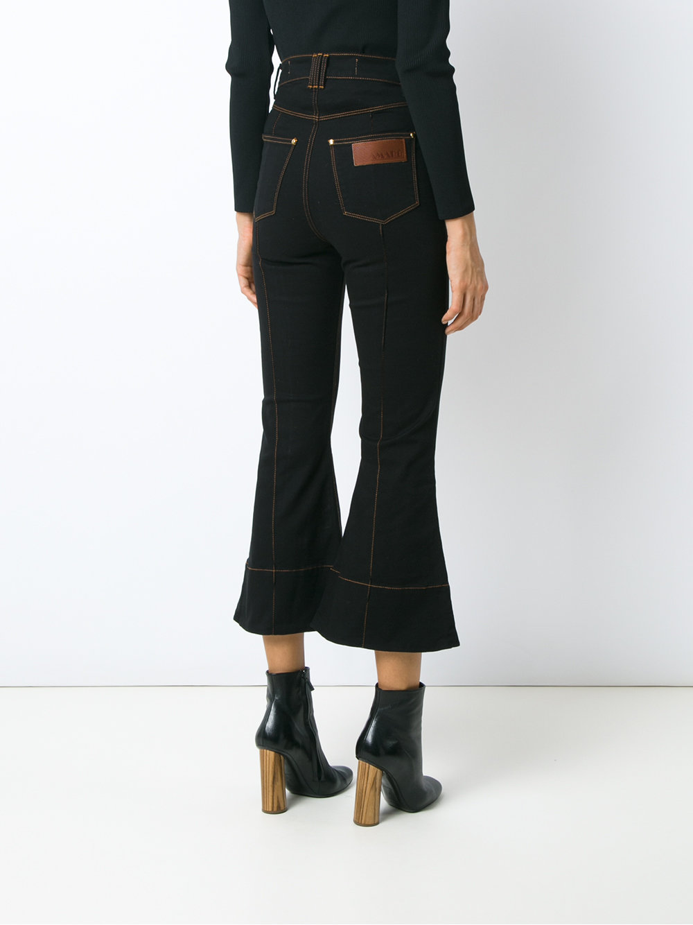 crop flared jeans