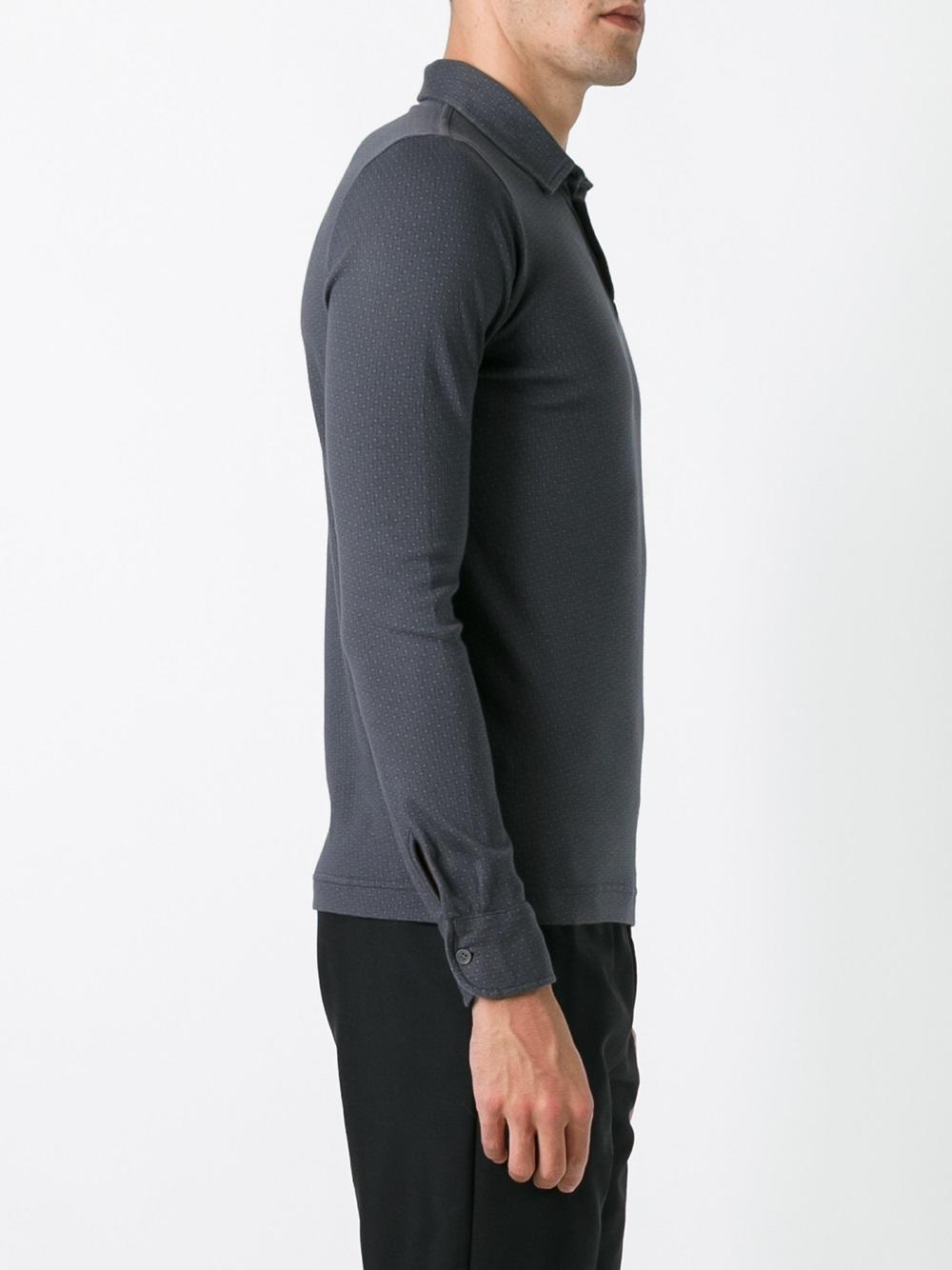 longsleeved polo shirt