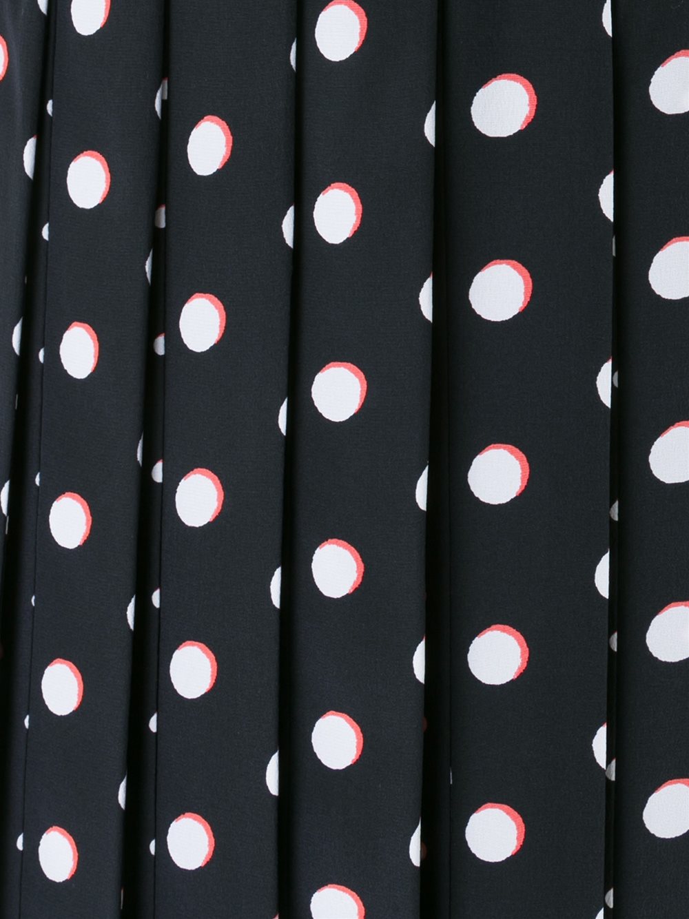dot print pleated skirt 