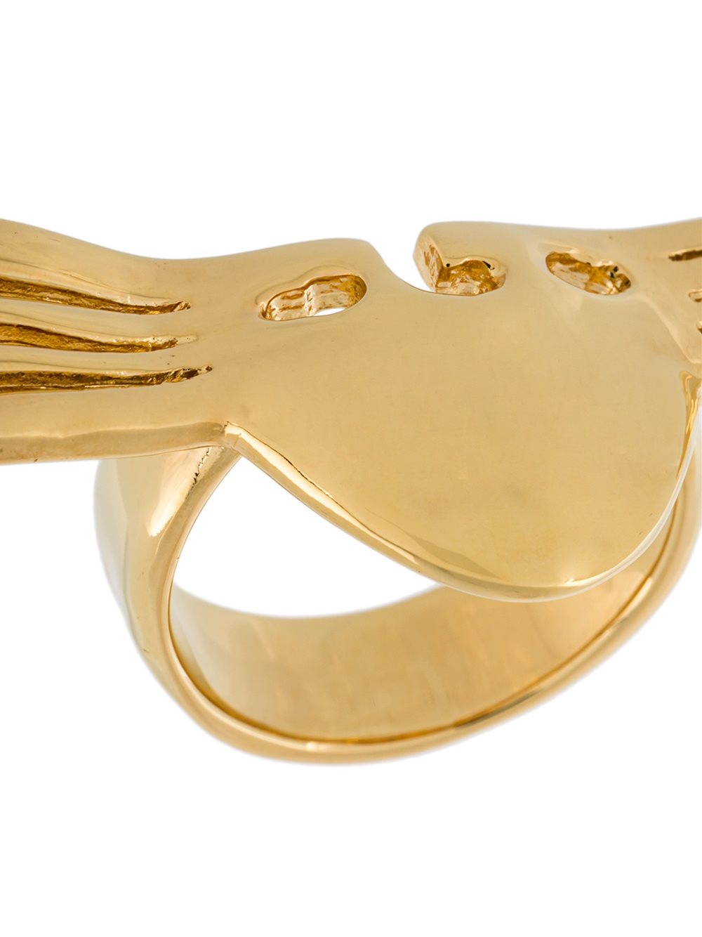 'Melina' winged mask ring