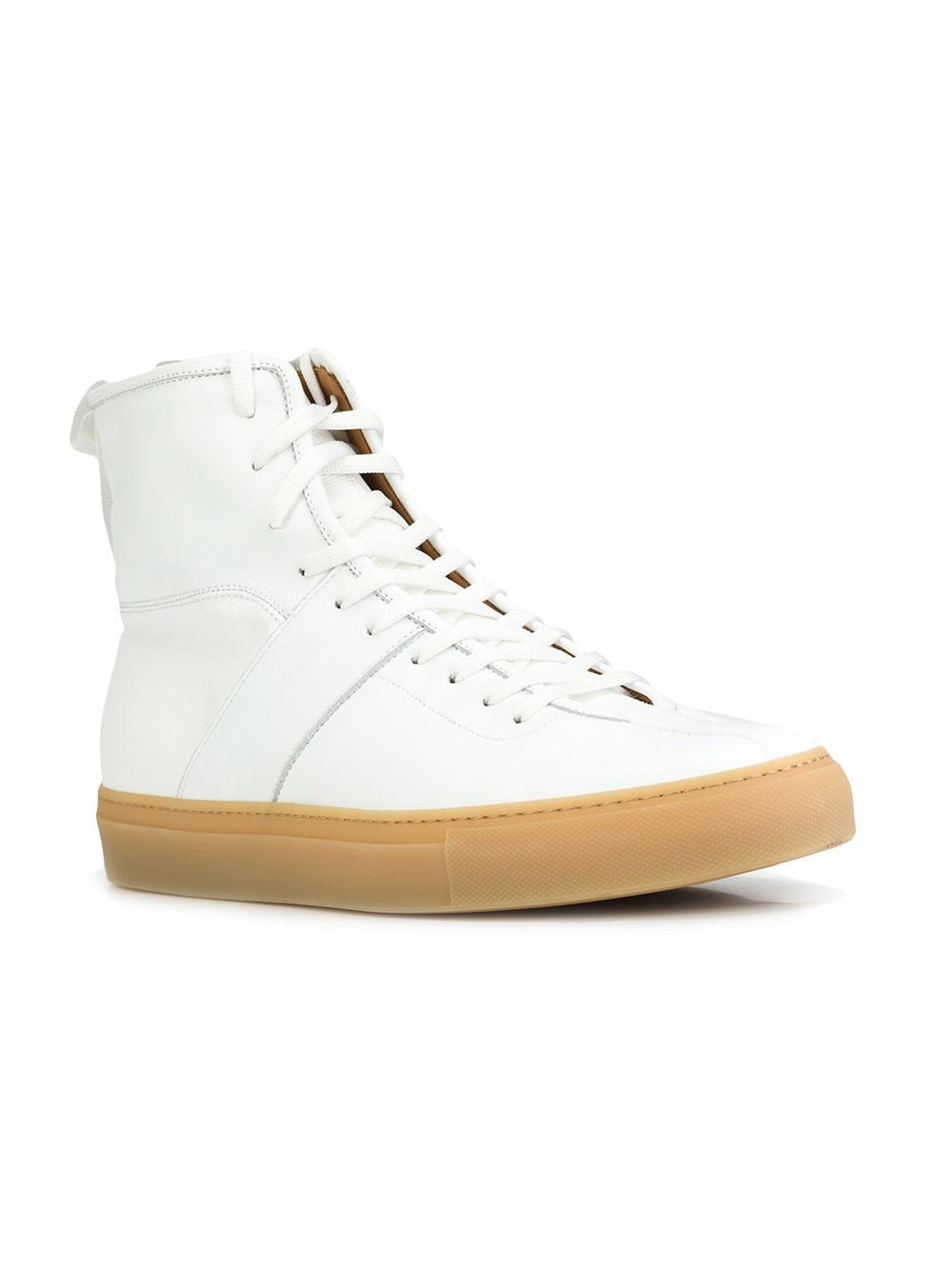 lace-up hi-top sneakers