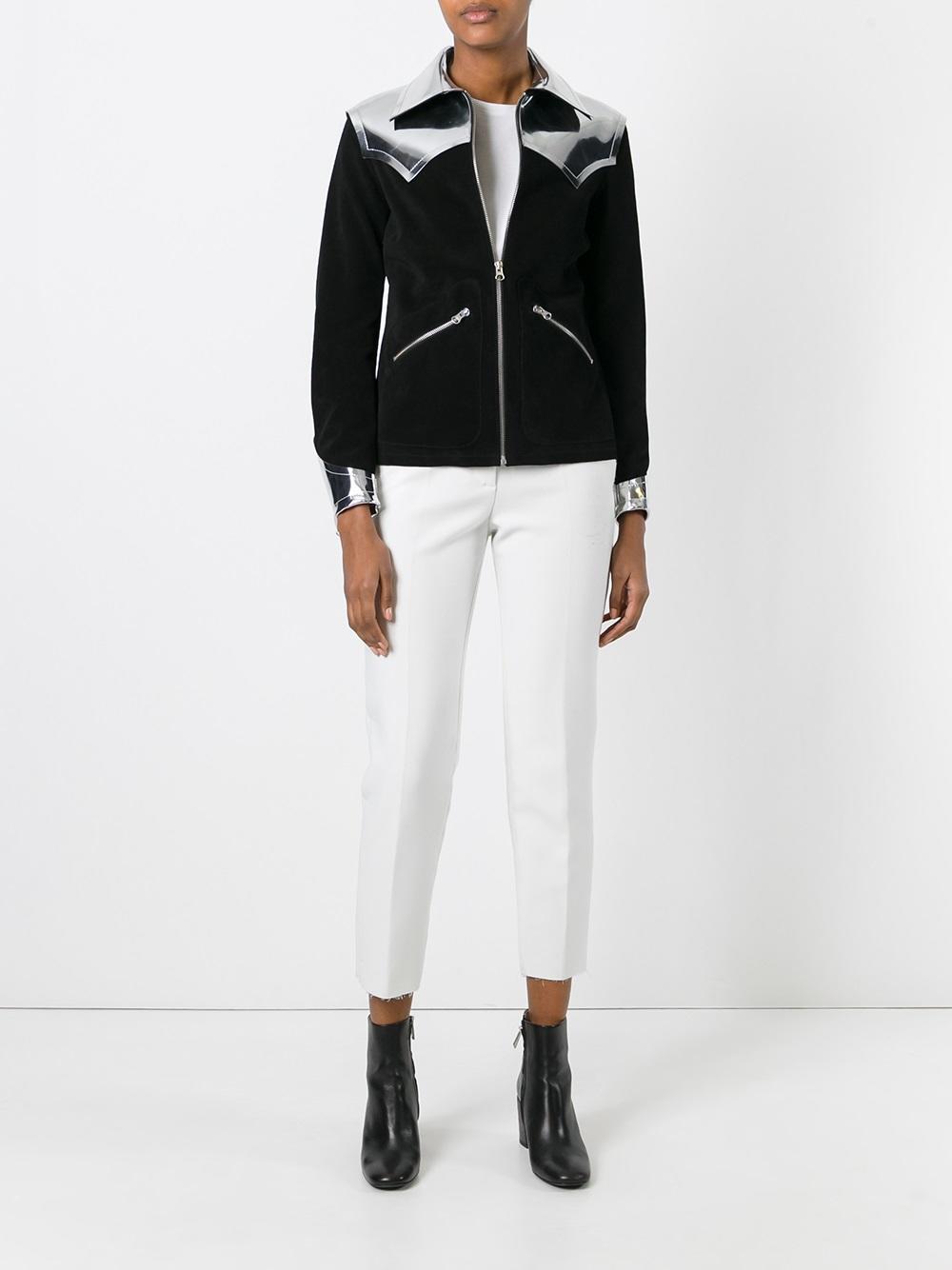 stylised metal trim jacket  