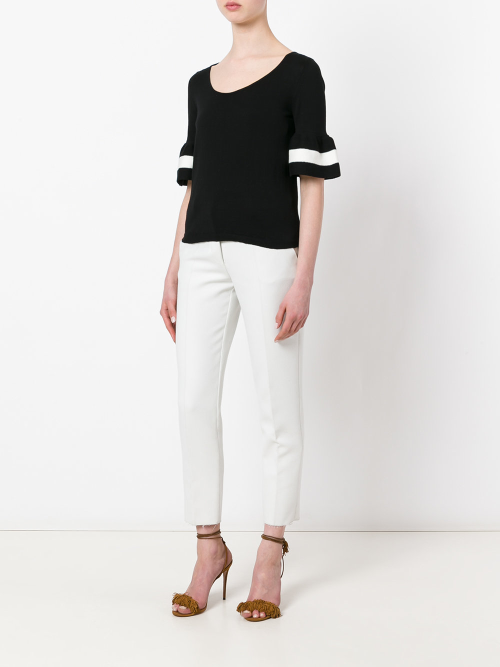 peplum sleeve top