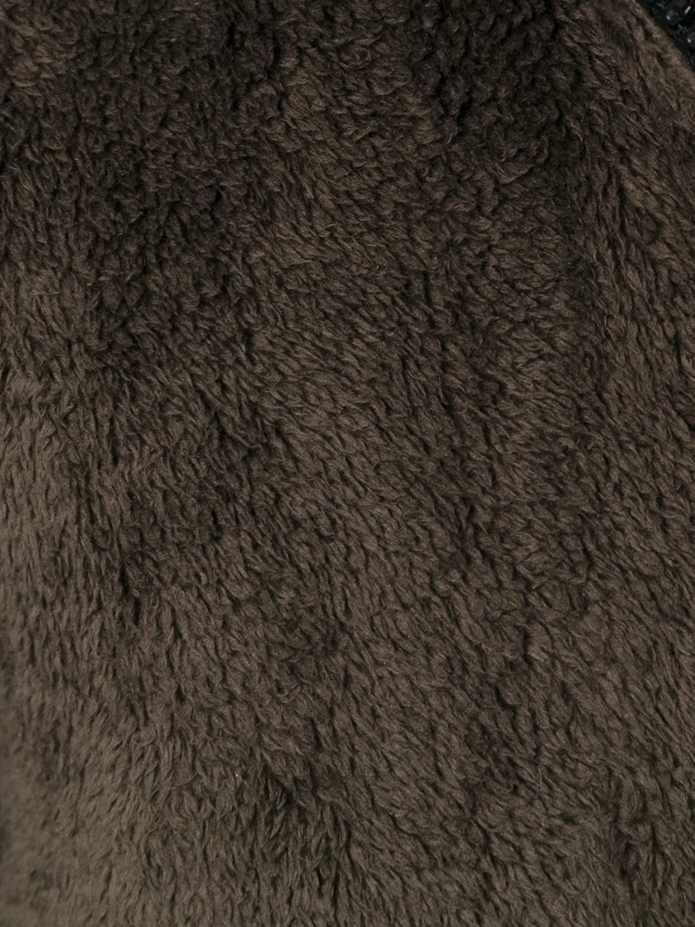 faux fur zipped jacket 