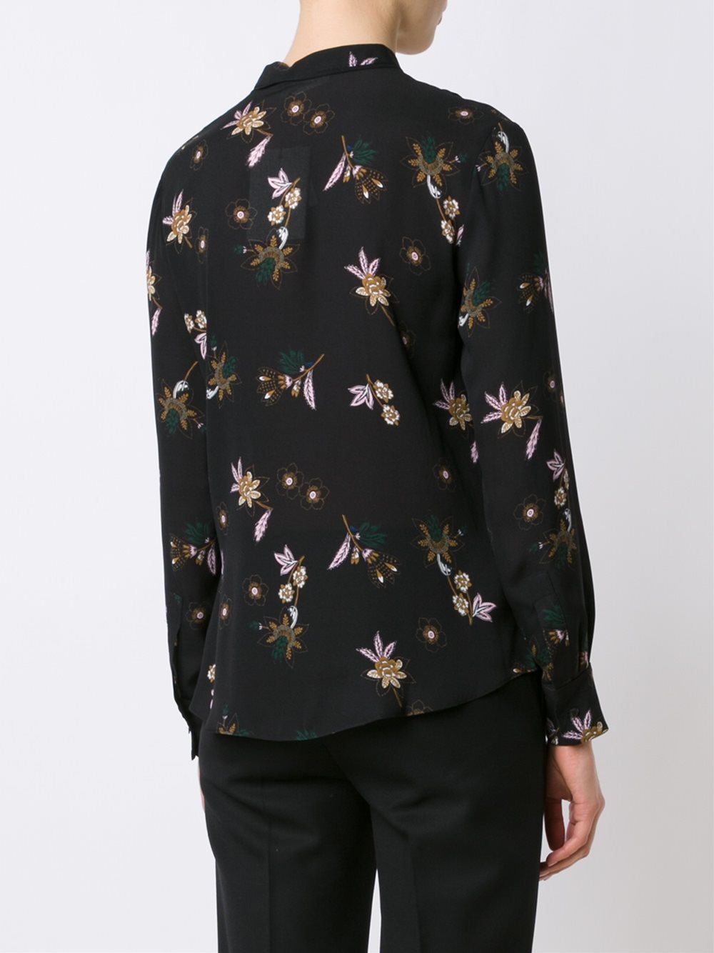 floral print blouse 