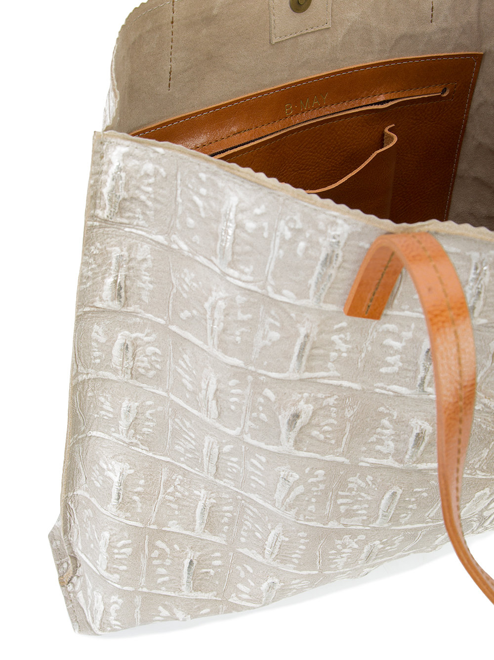 textured tote bag