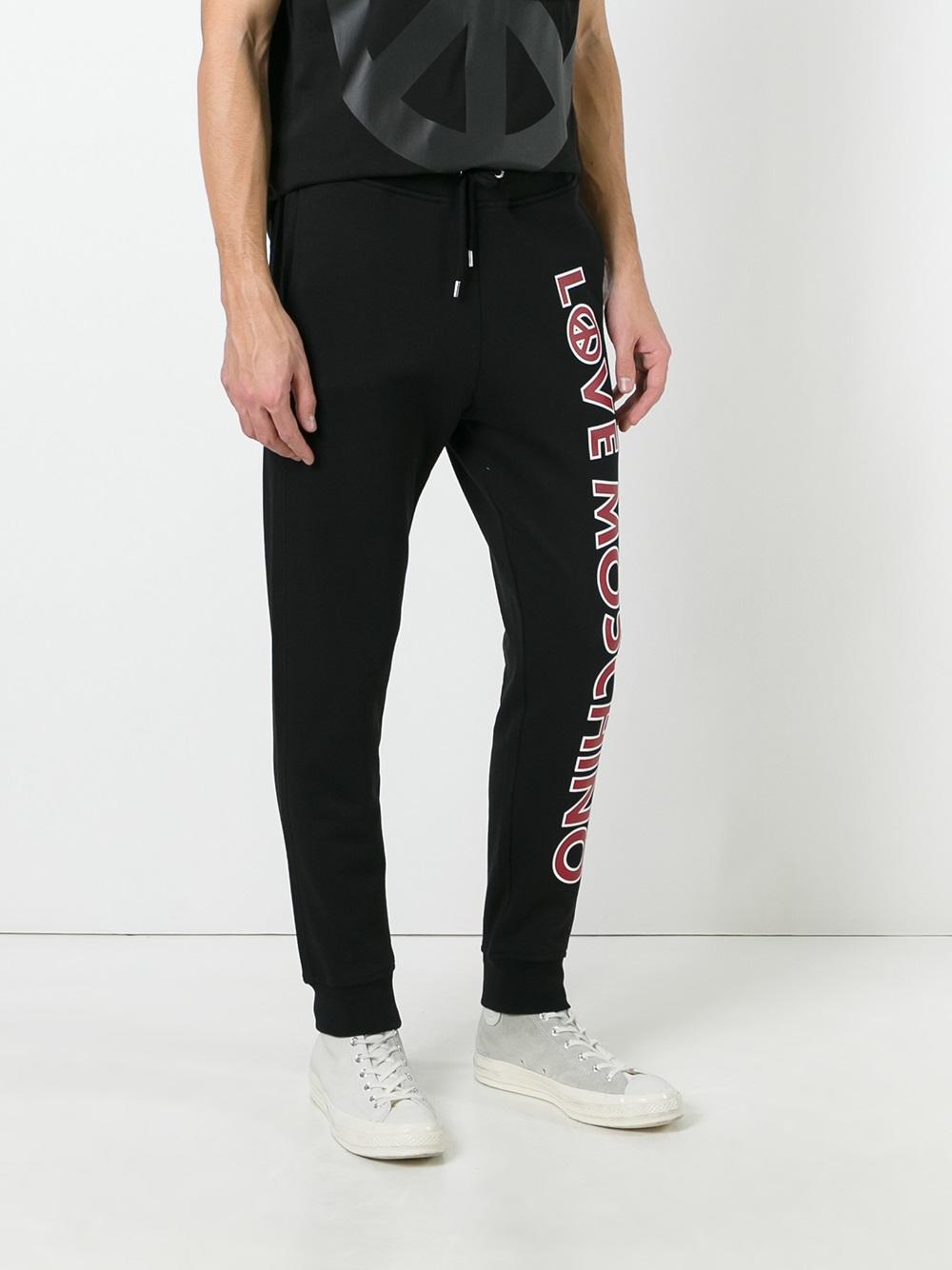 logo print track pants 