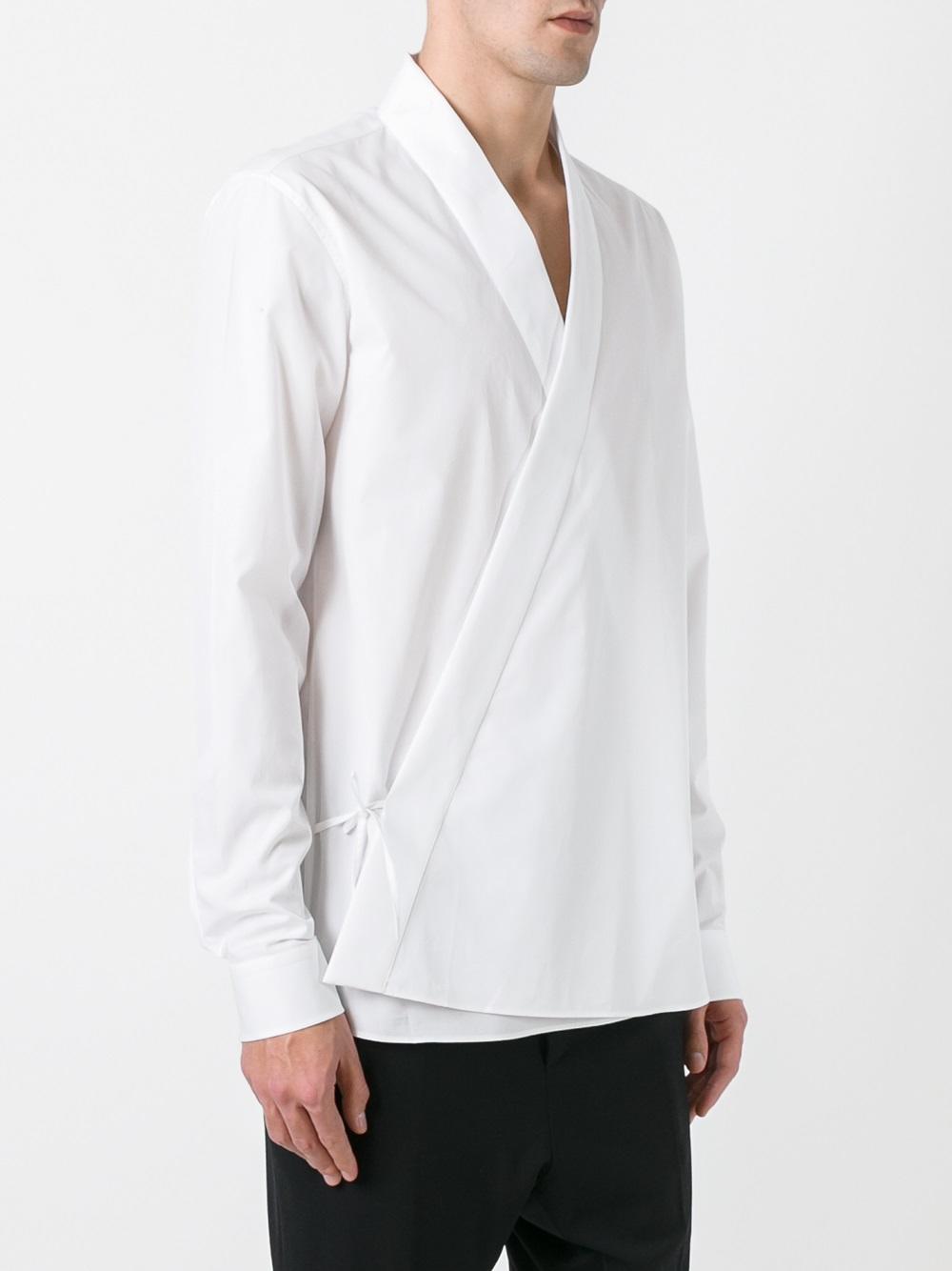 kimono poplin shirt