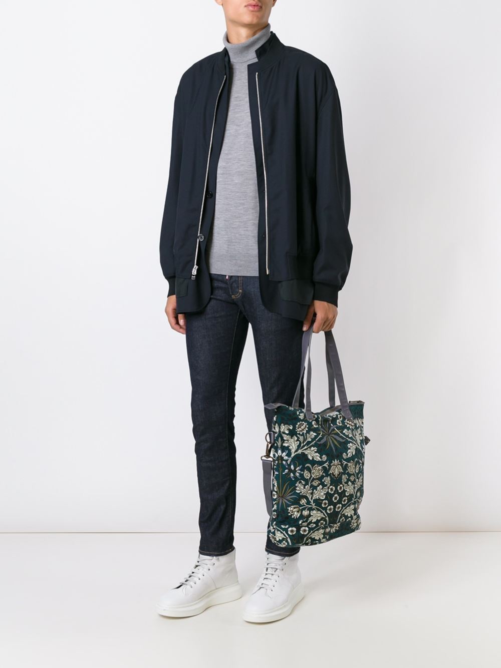 floral pattern tote