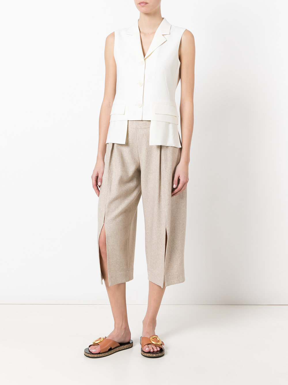front slit culottes