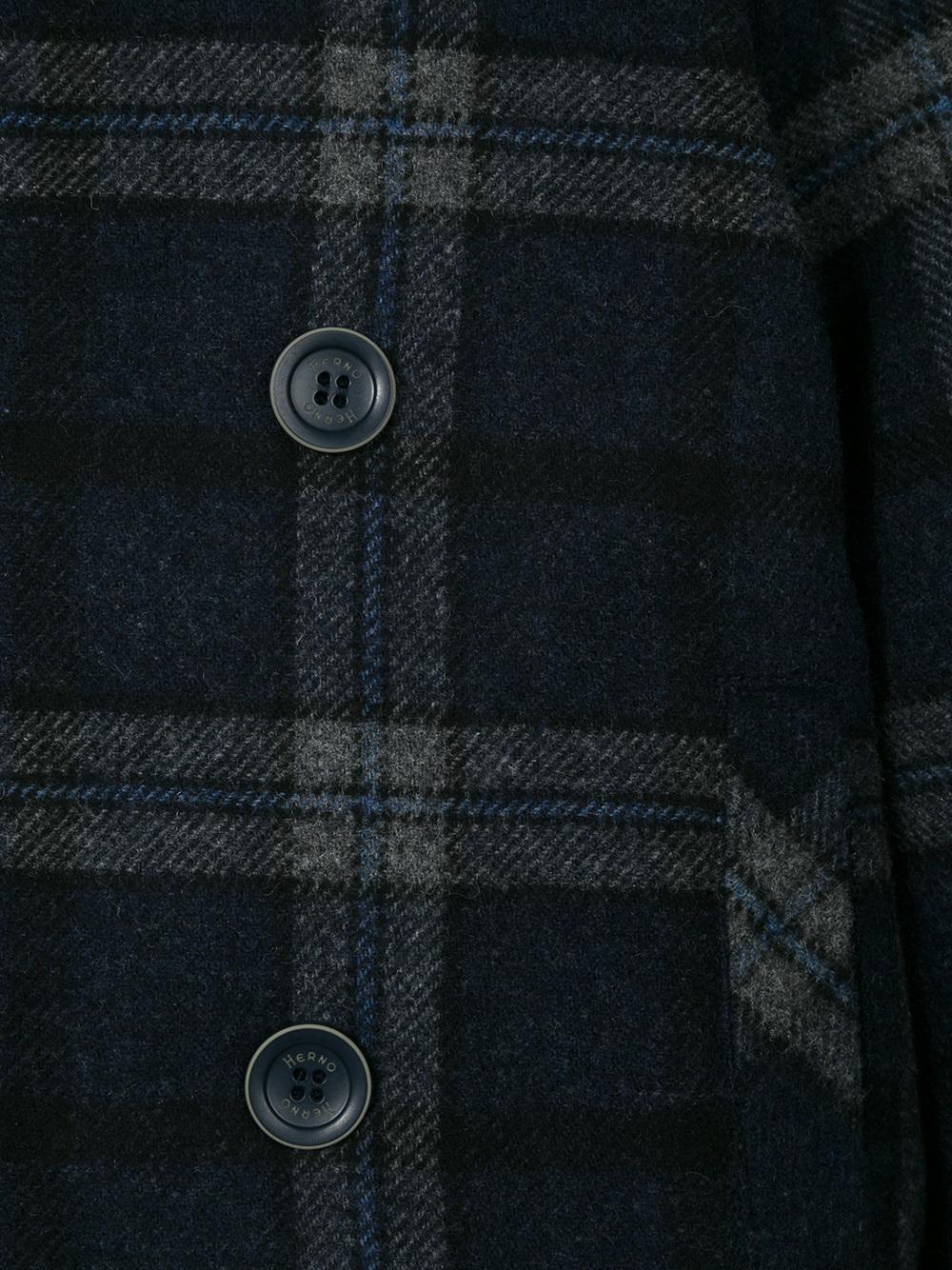 checked peacoat