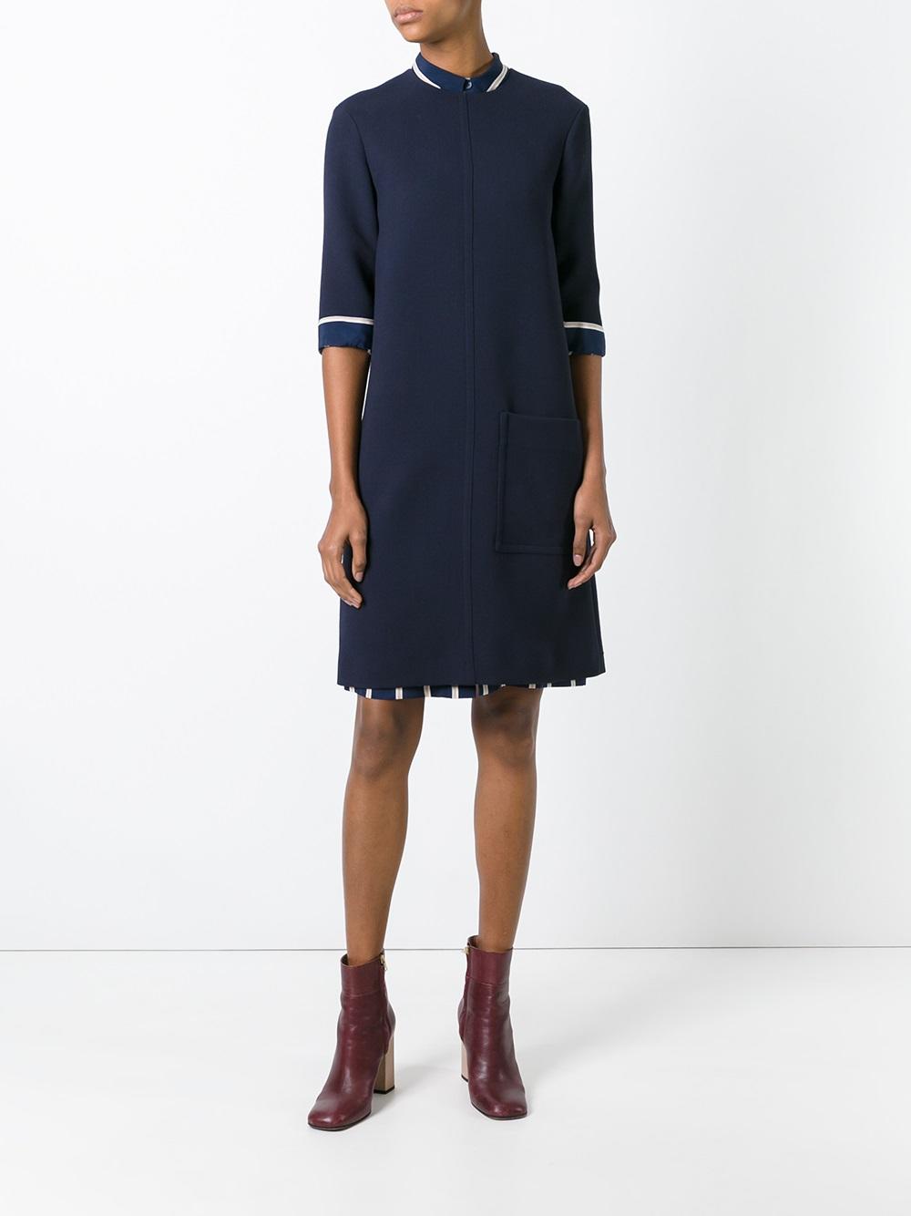 patch pocket shift dress