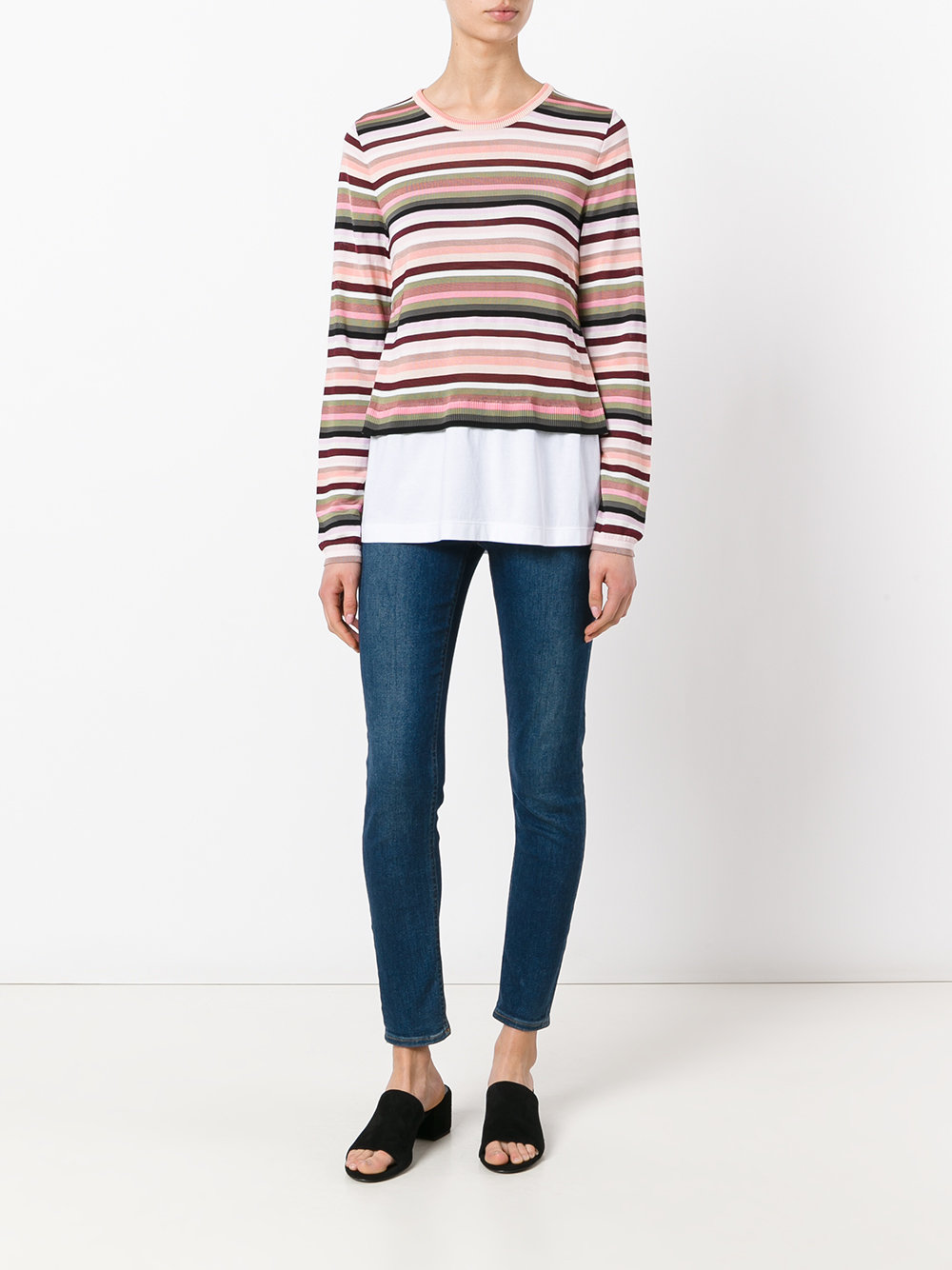 layered stripe jumper 