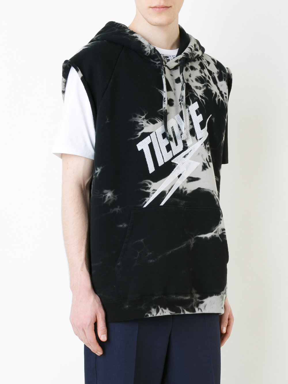 tie dye hooded tank