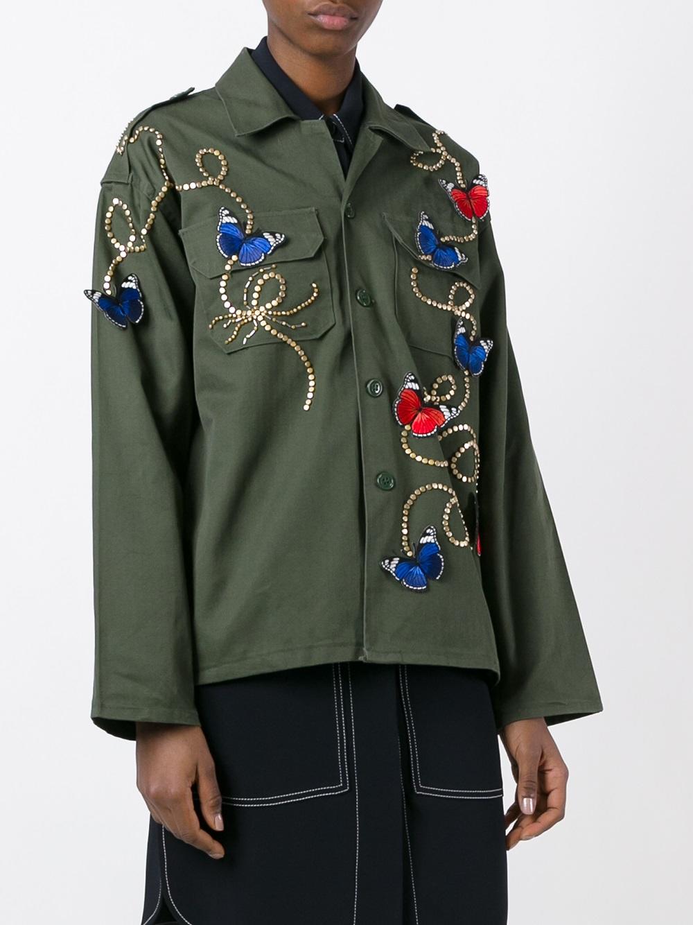 butterfly embroidered jacket