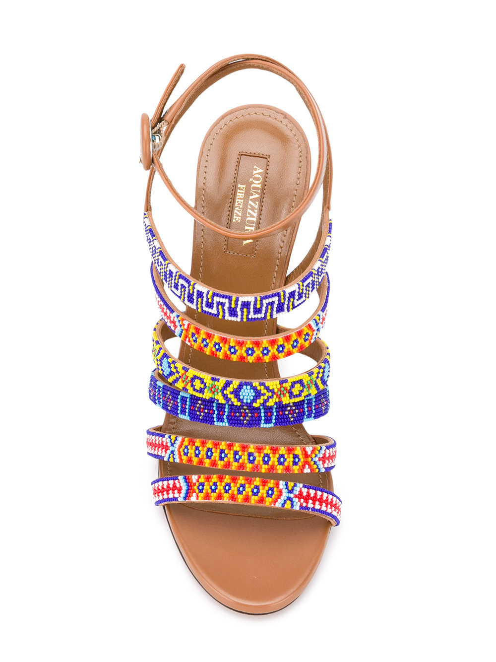 tribal strappy sandals 