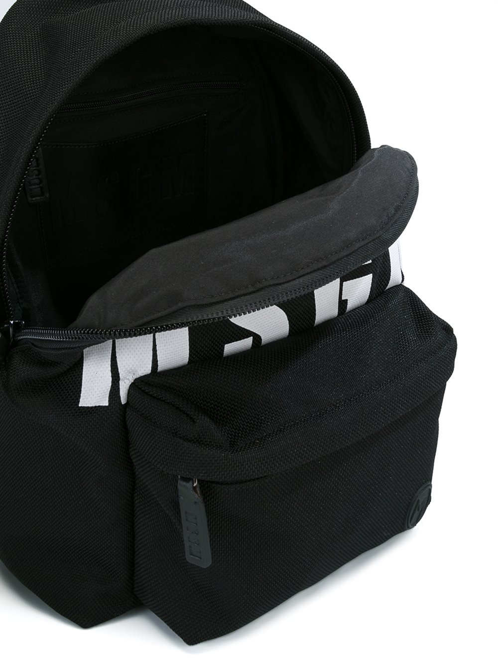 logo print backpack