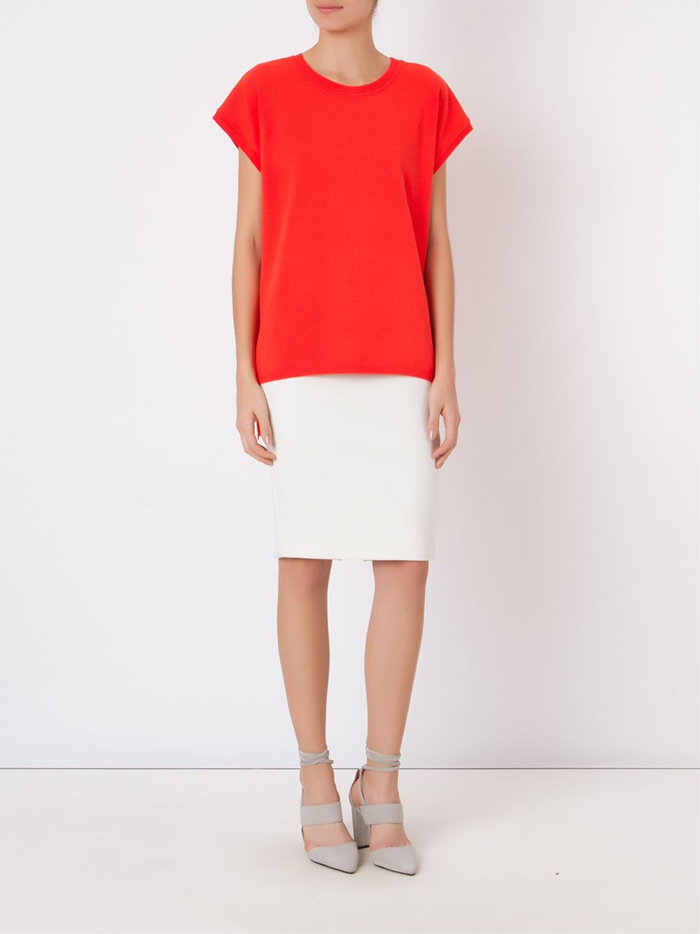 high low knit blouse