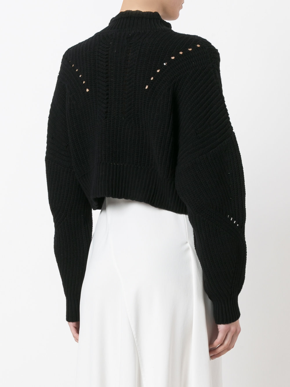 ribbed knitted sweater