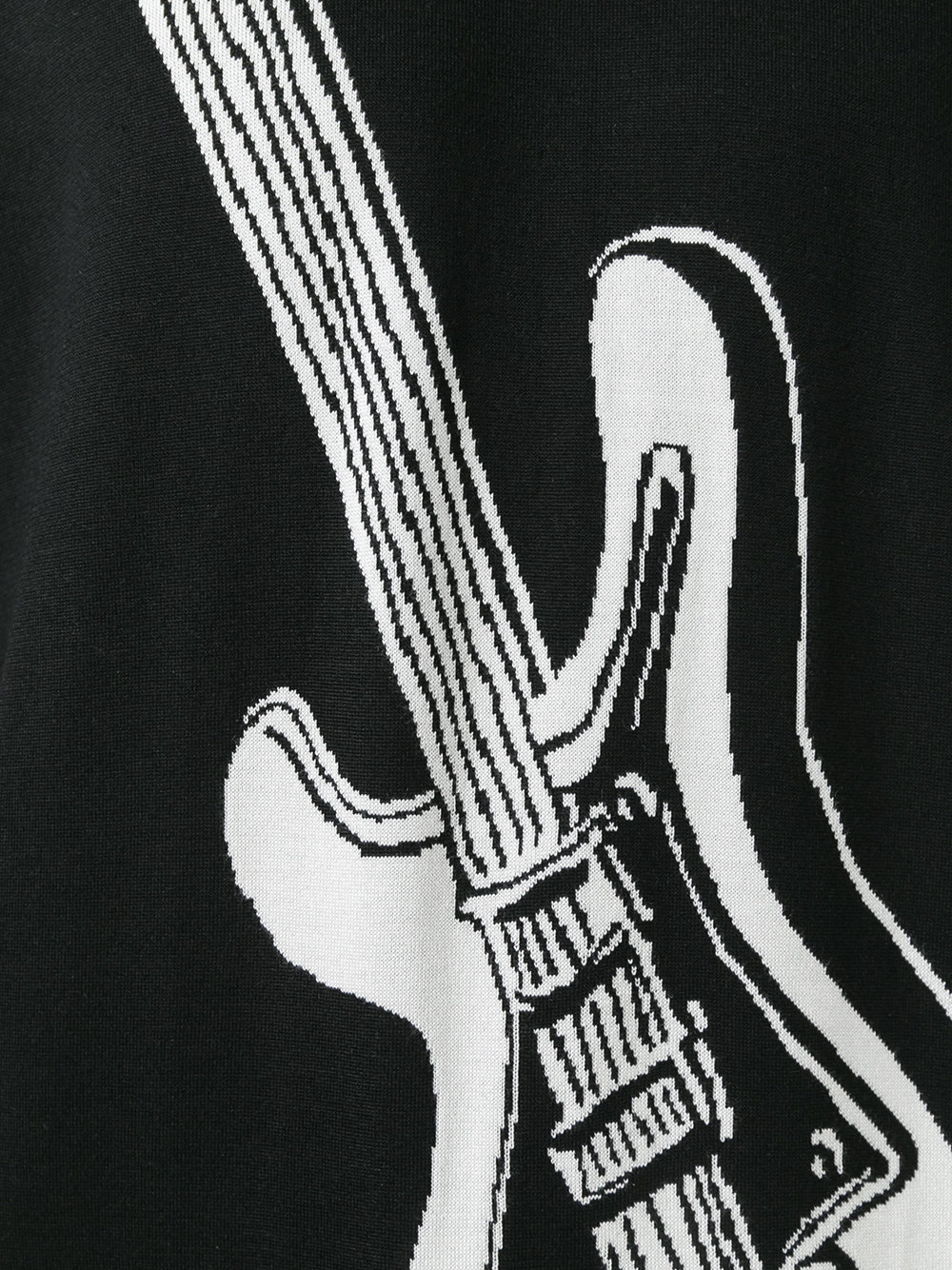 intarsia guitar knit jumper