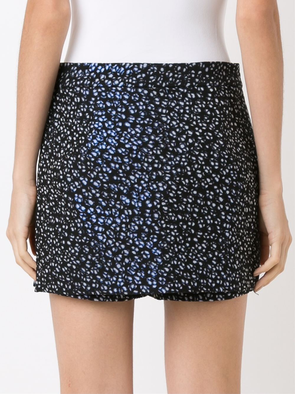 abstract print skort