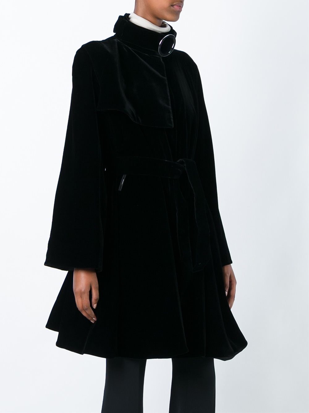 velvet maxi coat
