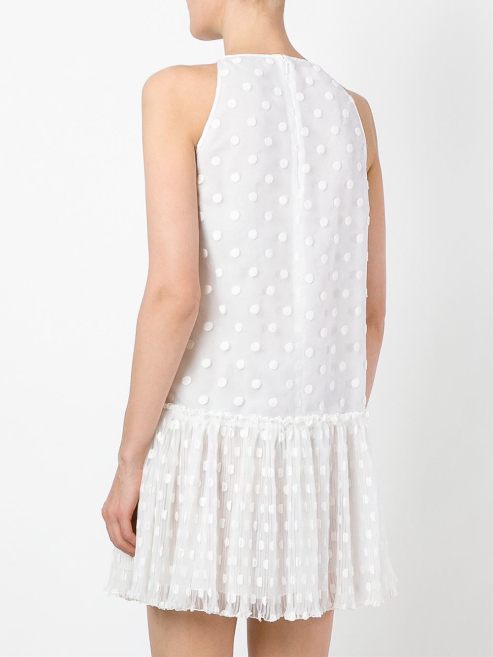embroidered hands mini dress