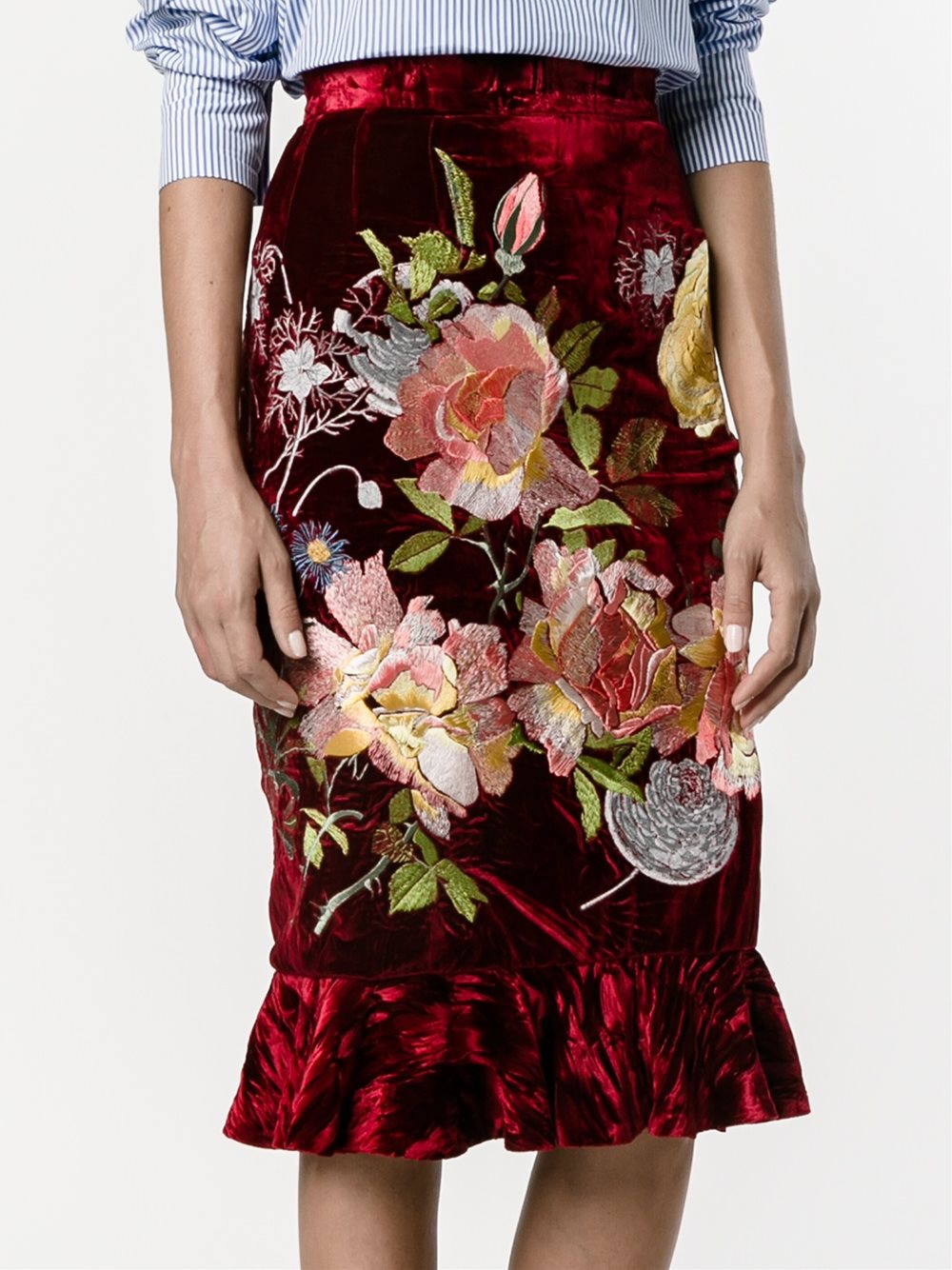 delia绣花半身裙