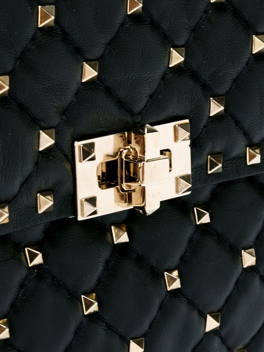 'Rockstud' quilted tote