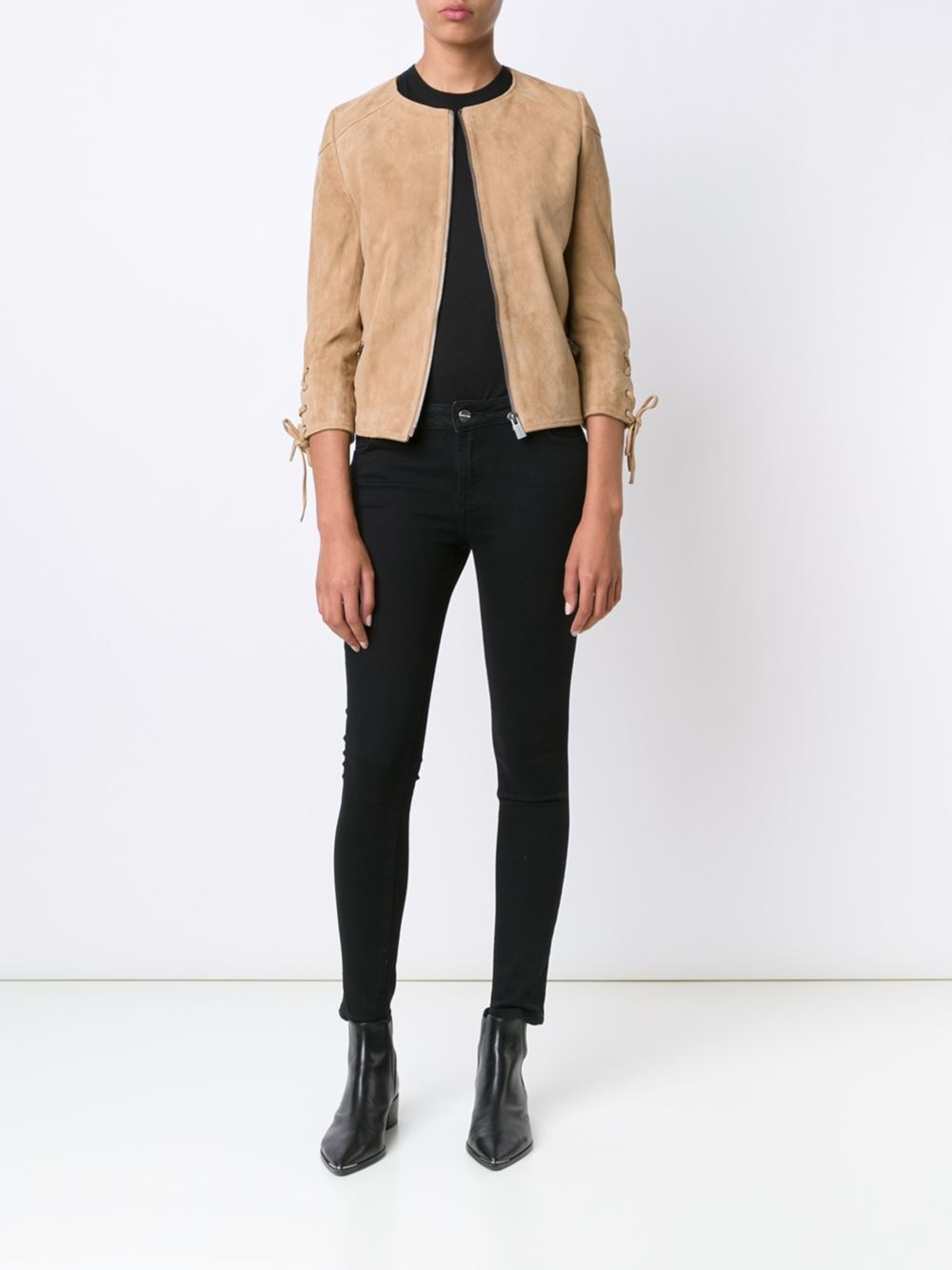 high waisted cropped jeans